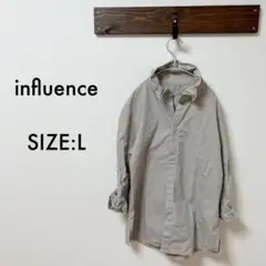 influence インフルエンス　七分袖　シャツ　ワイヤー