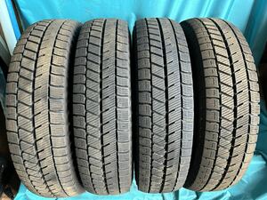 2021年製155/80R13バリ山！中古タイヤ4本セット　 BRIDGESTONE ブリザック　VRX3 スタッドレス タイヤ