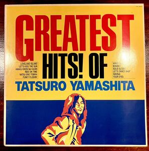 LP 山下達郎 / GREATEST HITS OF Tatsuro Yamashita JPNオリジナル ライナー欠