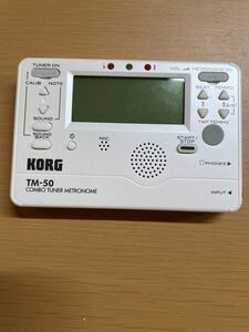 NS36】 KORG チューナーメトロノーム TM-50 通電確認済み　コルグ チューナー メトロノーム　音楽　楽器　