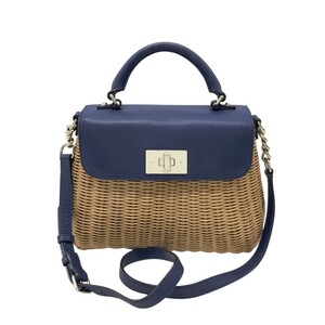 KATE SPADE ケイト スペード 2WAY かごバッグ ブルー系 [240101277313] レディース