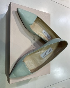 期間限定セール ジミーチュウ JIMMY CHOO ローヒールパンプス ブルー系