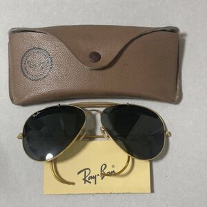 超レア　RayBan レイバン サングラス Ｂ&L Ray-Ban USA ゴールド ヴィンテージ　昭和レトロ