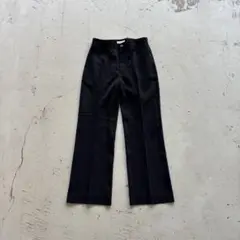 balenciaga black wide slacks