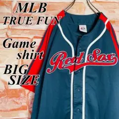 【大人気】MLBレッドソックス　ベースボールゲームシャツ　ビックサイズ2XL