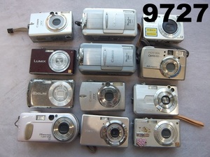 ■FK-9727◆デジタルカメラ　まとめ売り　カシオ　EXILIM Canon power shot・IXY パナソニックLUMIX・SONYサイバーショットなど　20241218