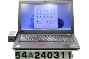 Lenovo ThinkPad X280 Core i5 8250U 1.6GHz/8GB/128GB(SSD)/12.5W/FWXGA(1366x768)/Win11 カメラ不良 【54A240311】