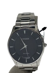 CITIZEN◆クォーツ腕時計/アナログ/ステンレス/BLK/SLV/E031-S103720