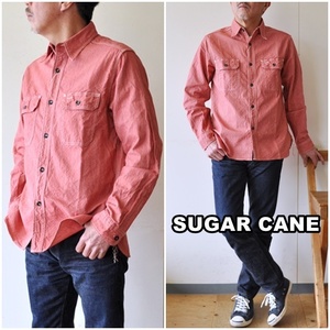 SUGAR CANE　 シュガーケーン　JEAN CODE WORK SHIRT　SC25511 日本製 ワークシャツ ジーンコード コードレーン　サイズM