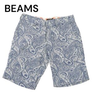 BEAMS × Dickies ビームス × ディッキーズ 春夏 ジャガード ペイズリー総柄★ ショート パンツ Sz.28　メンズ　C4B02814_6#P