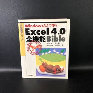 ★初版★ Excel4．0全機能bible　Windows3．1で使う　（完全解説シリーズ）金江宏幸　管：sx11