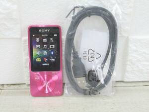 10J484MZ◎SONY WALKMAN Sシリーズ NW-S14 8GB ピンク Bluetooth◎中古品【送料無料】