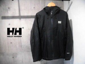 HELLY HANSEN ヘリーハンセン HOE11704 SUN+RAIN JACKET サンレインジャケット L/HELLY TECH フード付き ナイロンジャケット/黒/アウトドア