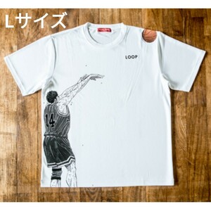 スラムダンク Tシャツ 三井 LOOP ホワイト Ｌサイズ slamdunk