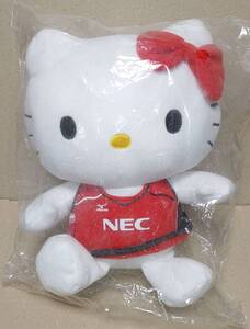 ＜未使用＞HELLO KITTY ハローキティ NEC Red Rockets レッドロケッツ ぬいぐるみ