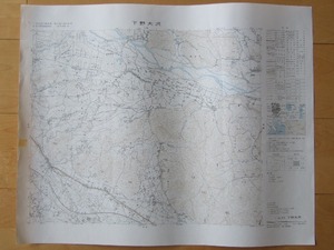 2.5万分の1地形図 下野大沢(栃木県) 昭和51年修正版