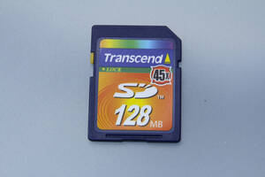 128MB SDカード　 Transcend 45x