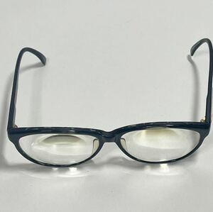 M 2 極美品 ■ Y イブサンローラン メガネ 眼鏡 黒系 フレーム 度入り 度数不明