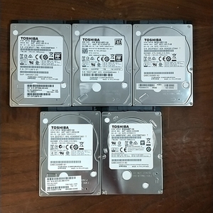 【正常判定】【5個セット】TOSHIBA HDD 2.5インチ 1TB ハードディスク パソコン