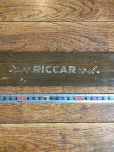 送料込み　RICCAR　リッカー　足踏みミシン　ロゴ入り板　板材