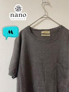 NANO UNIVERSE ナノユニバース　フレンチリネン　Tシャツ　M