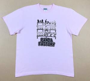 カミカゼスタイル / United Athle　PANDA FACTORY　丸首Tシャツ　Lサイズ　ピンク　KAMIKAZESTYLE　パンダファクトリー　キャブ株式会社