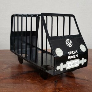 VOLKS WAGEN　ブックスタンド　レトロ　ヴィンテージ　お洒落　インテリア　ワーゲン　愛車　整理整頓　ミニマムな暮らし【60t2321】