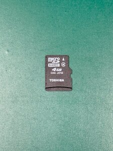 TOSHIBA 東芝 microSDHCカード 4GB 1枚 フォーマット済み 動作確認済みジャンク品