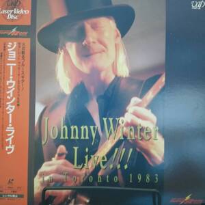 レーザーディスク Johnny Winter Live!! in Toronto 1983 ジョニー・ウインター VPLR-70415 Laser Disk LD