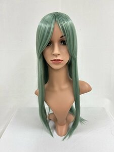 Wigs2you C-005 グリーン 緑色 コスプレウィッグ アニメ アイドル風 耐熱コスプレウィッグ★シンプルなロングスタイル