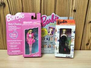 ★バービー人形　Barbie　キーチェーン　マテル社　チアガール　黒ドレス　2点★