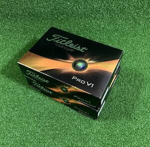 23年モデル　タイトリスト【Titleist】PRO V1【ホワイト】 正規品 　２ダースセット