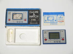 ゲームウォッチ ファイア FIRE 箱・説明書あり 動作確認済 GAME&WATCH