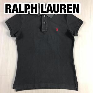 RALPH LAUREN ラルフローレン 半袖ポロシャツ L ブラック 刺繍ポニー