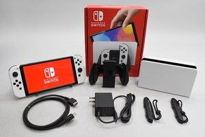 [中古]Nintendo Switch 有機ELモデル 2021 [Joy-Con(L)/(R)ホワイト] HEG-S-KAAAA