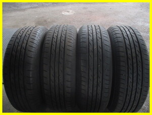 ◆中古タイヤ 4本セット ブリジストン ネクストリー 195/65R15 BRIDGESTONE NEXTRY 2021年製 バリミゾ 