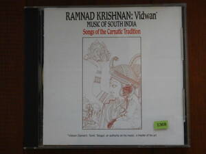 1368◆RAMNAD KRISHNAN:VIDWAN ELEKTRA/NONESUCH ラムナド・クリシュナン 南インド古典声楽の真髄 輸入盤