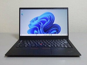 Lenovo ThinkPad X1 Carbon 6th Gen Core i7 8550U 1.80GHz/8GB/SSD 256GB WLAN Bluetooth WQHD Webカメラ Win11 外観状態悪い