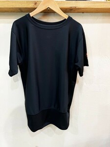 T82★South2 West8 /サウスツーウエストエイト S2W8 ワンポイント刺繍クルーネックTシャツ ブラック 半袖 メンズ トップス Mサイズ★