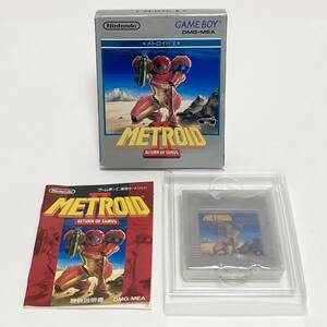 ゲームボーイ メトロイドⅡ 箱説付き 痛みあり 動作確認済み 任天堂 Nintendo GameBoy Metroid Ⅱ CIB Tested