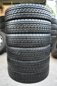 送料無料 205/80R17.5 BRIDGESTONE ECOPIA M812 ★ミックスタイヤ ★2023年製 残り溝 10.5mm~11.5mm