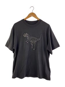 COACH◆REXY TSHIRT/Tシャツ/S/コットン/チャコールグレー/CP969//