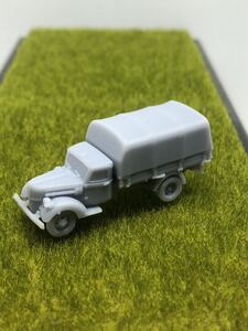 1/144レジンキット　未組立　未塗装 WWⅡ ドイツ軍　トラック　H 戦車　軍用車両　ワールドタンク ミュージアム　 【同梱可能】