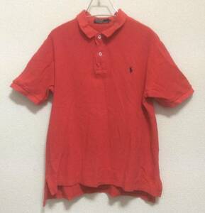 ポロ ラルフローレン POLO RALPH LAUREN ポロシャツ メンズ ナイガイ LL レッド スモールポニー