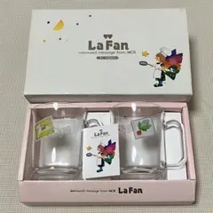 La Fan 永田萌　ガラスマグカップセット　アデリア　昭和レトロ