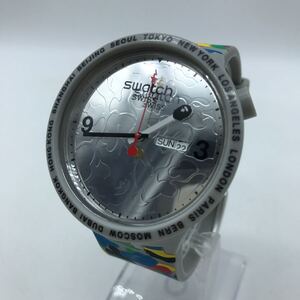 SWATCH X BAPE BIG BOLD M A BATHING APE 腕時計 リストウォッチ アナログ クオーツ 動作品