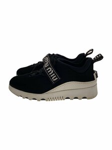 MIU MIU◆ローカットスニーカー/35.5/BLK/613/使用感有