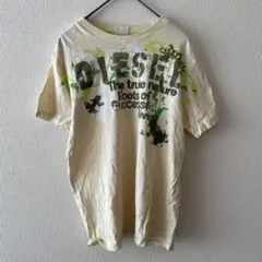 DIESEL ディーゼル  キッズ半袖Tシャツ　白　緑　サイズ10