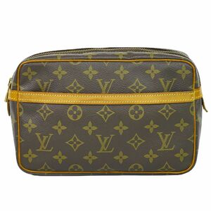 本物 ルイヴィトン LOUIS VUITTON LV コンピエーニュ 23 モノグラム クラッチバッグ セカンドバッグ ポーチ ブラウン M51847