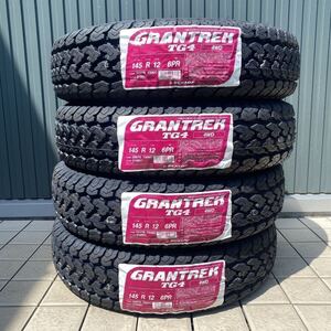 【1月６日発送】4本送料込み16200円～ ◆145R12 6PR【145/80R12 80/78N】ダンロップ TG4 アクティ ハイゼット クリッパー N-VAN◆